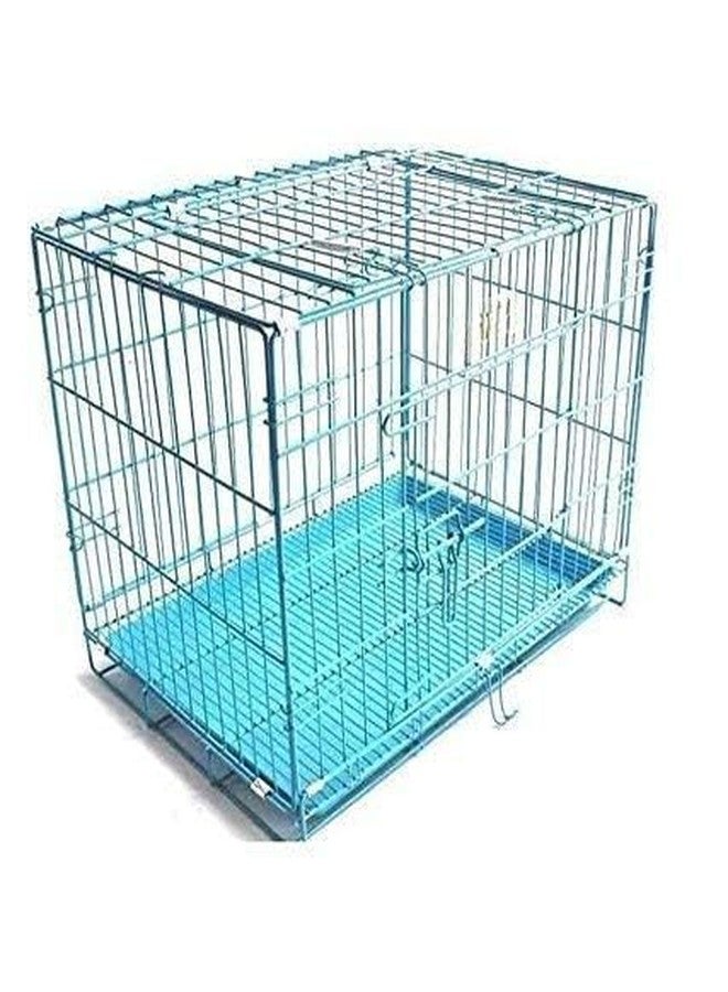 KittuPet Dog cage with Removable Try for Dogs Cage Kennel Rust Proof Metal Suitable for All Breeds (24 inch)(Blue) - Image 4